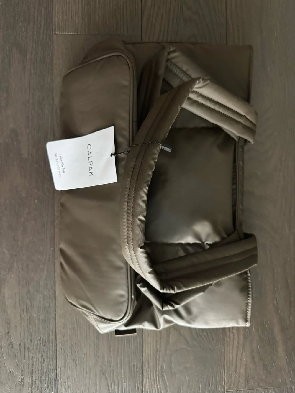 NWT Calpak Luka Mini Tote in Mushroom
